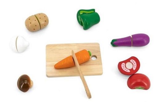 cumpără Bucătărie și veselă de jucărie Viga 44540 Cutting Vegetable în Chișinău 