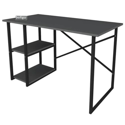 купить Офисный стол Nex Home 2 отделения, металл 120x60 см, Антрацит (20-02-08) в Кишинёве 