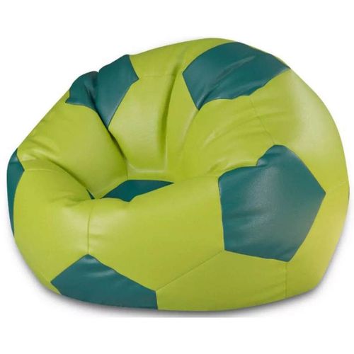 купить Кресло-мешок BeanBag BM6093, Mяч из экокожи Ares, L, салатовый с тёмно-зелёным в Кишинёве 