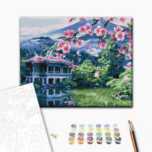 купить Картина по номерам BrushMe RBS51573FC 30x40сm (fără cutie) Respirația Japoniei в Кишинёве 