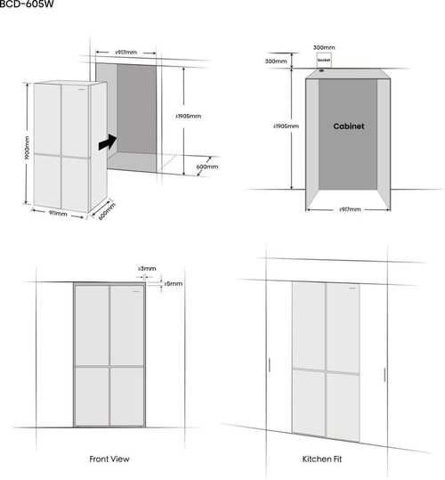 cumpără Frigider SideBySide Hisense RQ768N4GBE în Chișinău 