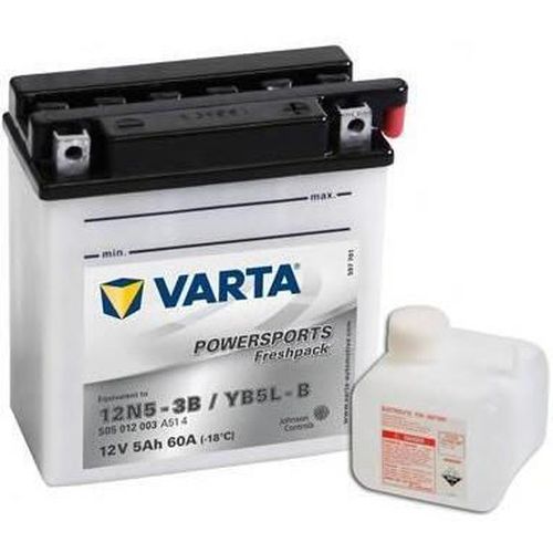 купить Автомобильный аккумулятор Varta 12V 5AH 60A(EN) (121x61x131) YB5L-B (12N5-3B) (505012003A514) в Кишинёве 
