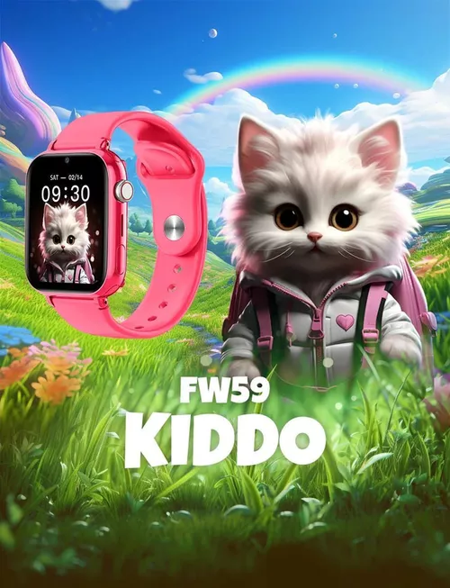 купить Детские умные часы Max Com FW59 Kiddo, Pink в Кишинёве 