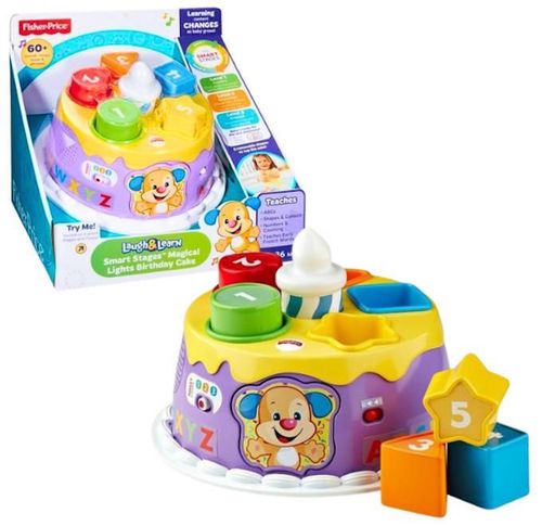 cumpără Puzzle Fisher Price DYY06 Sorter Tort cu lumini magice (rus-eng) în Chișinău 