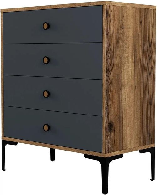купить Комод Trendy Lizbon 536-Nuc, Antracit 76x90x40cm (GTR001656) в Кишинёве 