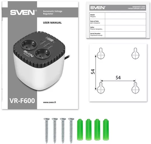 cumpără Regulator tensiune Sven VR-F600, 200W în Chișinău 
