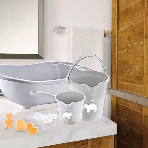 cumpără Cădiță BabyJem 439 Set pentru baie Gri, 5 piese în Chișinău 