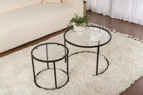 купить Журнальный столик Trendy Set masuta de cafea, Tokyo, Negru, 60x43x60cm в Кишинёве 
