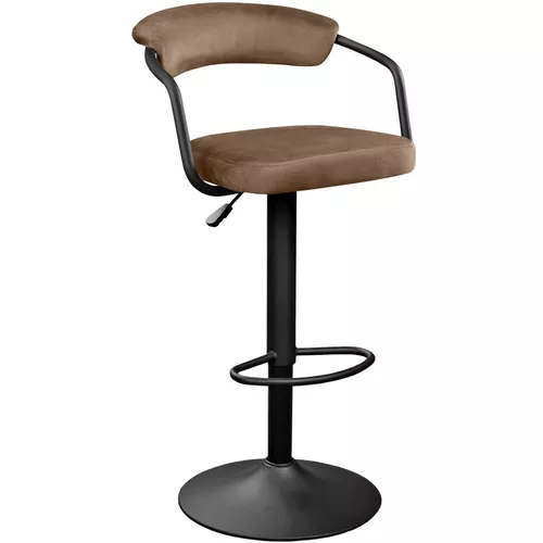 cumpără Scaun de bar Deco SB-31 Catifea Catifea Brown MQCJ-10-B+Black Leg în Chișinău 