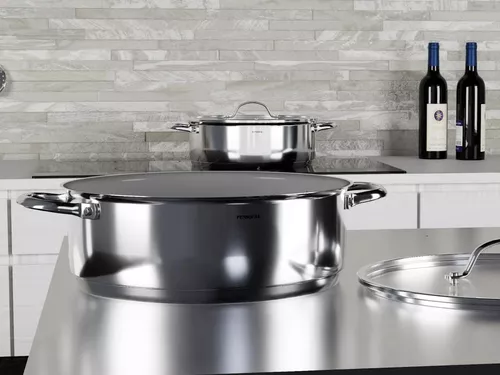 cumpără Cratiță Pensofal Tegame cilindrico a due maniglie con coperchio vetro 28 cm New Era în Chișinău 