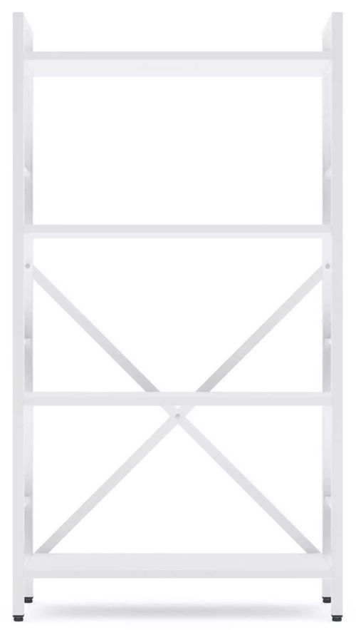 купить Офисный стеллаж Nex Home Raft metalic Loft 1100x600x240mm, 4 polite PAL, White/White snow в Кишинёве 