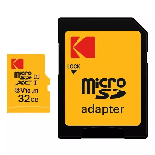 купить Флеш карта памяти SD Kodak EKMSDM32GXC10K MicroSDXC 32GB UHS-I U1 V10 A1 + adaptor в Кишинёве 