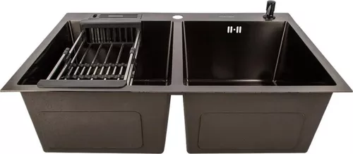 cumpără Chiuvetă bucătărie ArtFlame HM7650 HELGA negru în Chișinău 