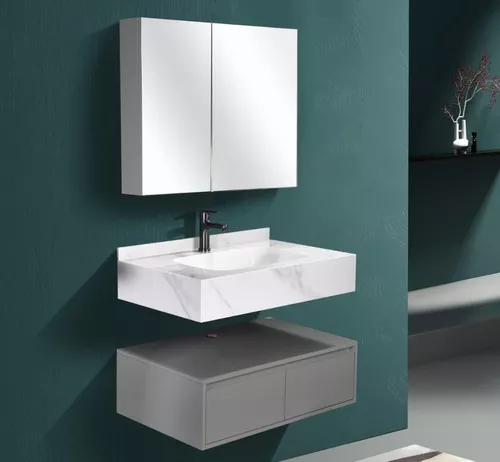 купить Шкаф под умывальник SanDonna Set 1016G (80cm) piatra sinterizata в Кишинёве 