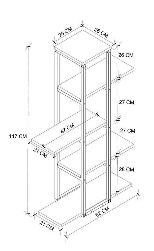 купить Подставка для цветов Bofigo 13-31-02 Pine в Кишинёве 