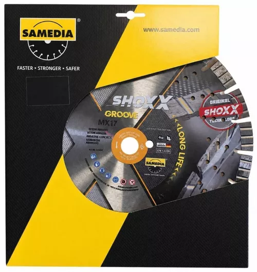 купить Диск отрезной Samedia 312407 disc diamantat pt beton abrasiv Shoxx MX-17 d.350x25.4 в Кишинёве 