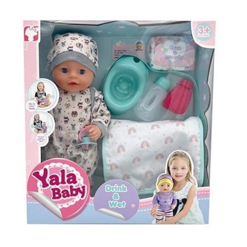 cumpără Păpușă Essa YL2440H Bebeluș interactiv în costumaș gri cu imprimeu de animale în Chișinău 