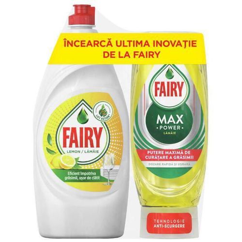 cumpără Detergent veselă Fairy 8473 Fairy Lemon 800ml +Max Power 450ml în Chișinău 