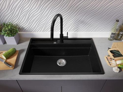 купить Мойка кухонная Primagran Oslo 80 Pocket Multilevel Black + accesorii 530x780 MOHKC в Кишинёве 