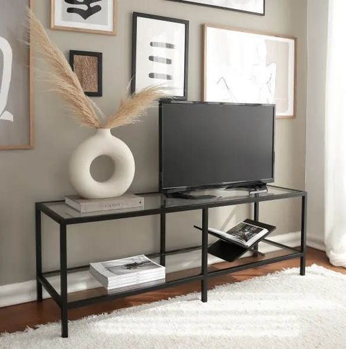 cumpără Comodă TV Trendy Basic TV500, Negru 130x45x40cm în Chișinău 