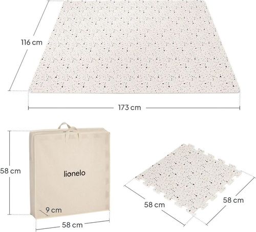 купить Коврик игровой Lionelo Yoka, 173x116x1.5cm, 6buc в Кишинёве 