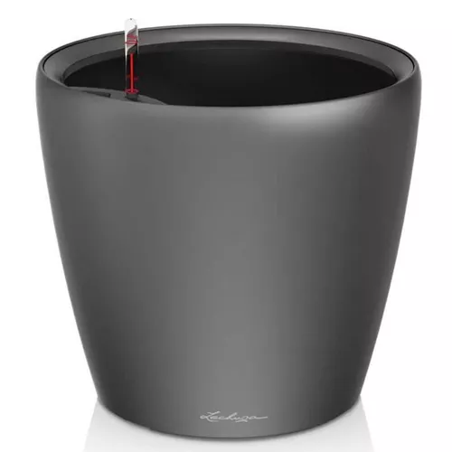 купить Цветочный горшок Lechuza Classico Premium 35 LS, Charcoal в Кишинёве 