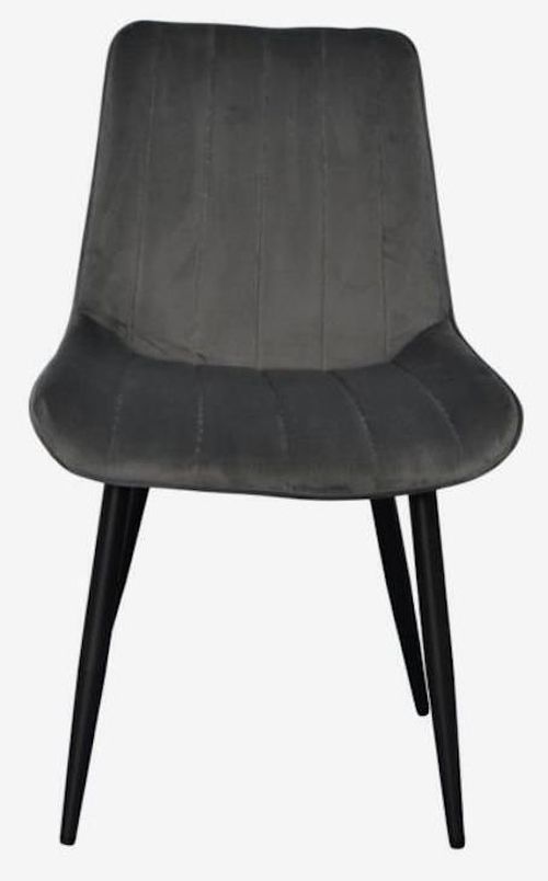 купить Комплект стол и стулья Evelin di Costacurta cтол DT-402-3B + 4 стула YTC-055B Bluvel-14 (Dark grey) в Кишинёве 