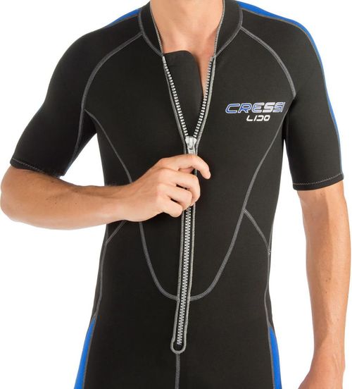 cumpără Accesoriu pentru înot Cressi-Sub LIDO SHORTY WETSUIT black/blue 2mm L/4 (LV455004) în Chișinău 