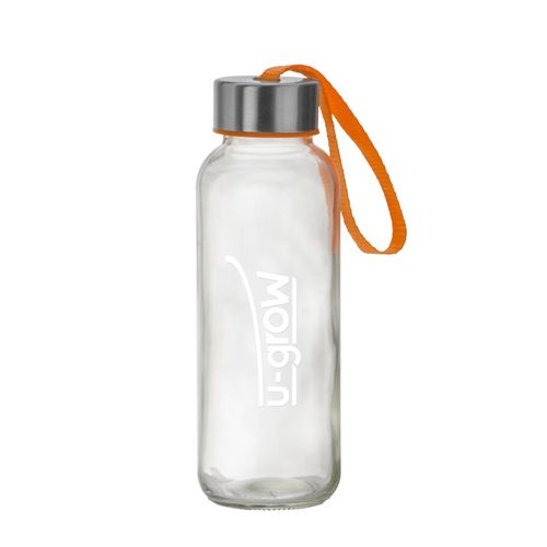 cumpără Cană cu pai U-Grow UBTL-308GRN Sticlă, 300 ml în Chișinău 