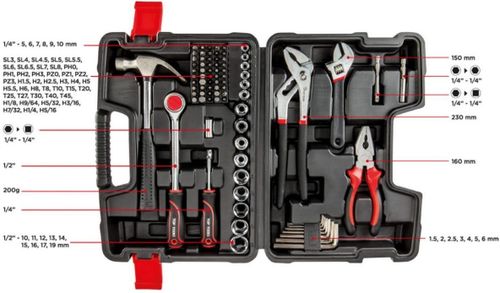 cumpără Set de unelte de mână Top Tools 38D510 1/4, 1/2, (81 articole) în Chișinău 