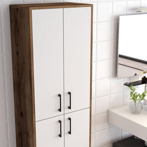cumpără Dulap penal Trendy Berlin A-Nuc, Alb 60x200x35cm, multifunctionala (GTR006633) în Chișinău 