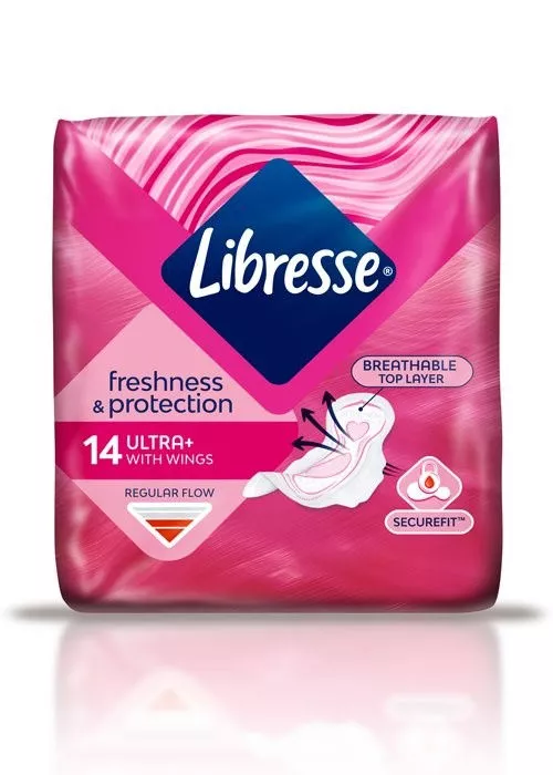 Прокладки Libresse Freshness & Protection Ultra - 4 капли (14 шт) 