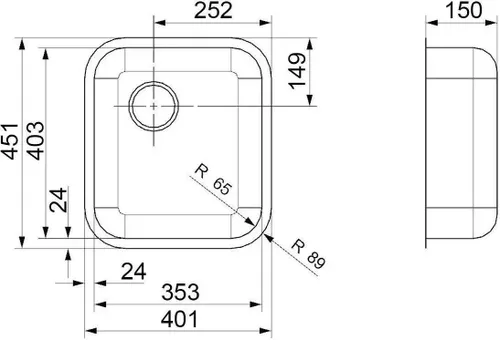 cumpără Chiuvetă bucătărie Reginox R14288 L18 4035 OKG WOKZ în Chișinău 