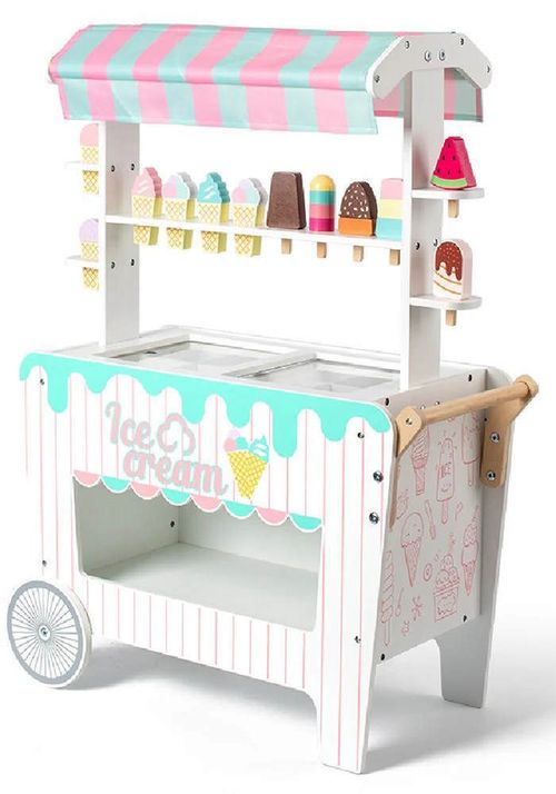 cumpără Complex de joacă pentru copii Richi (63383) Carucior cu inghetata din lemn în Chișinău 