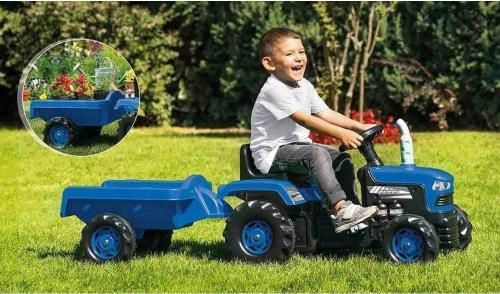 cumpără Vehicul pentru copii Dolu 8253 Tractor cu pedale cu remorca în Chișinău 