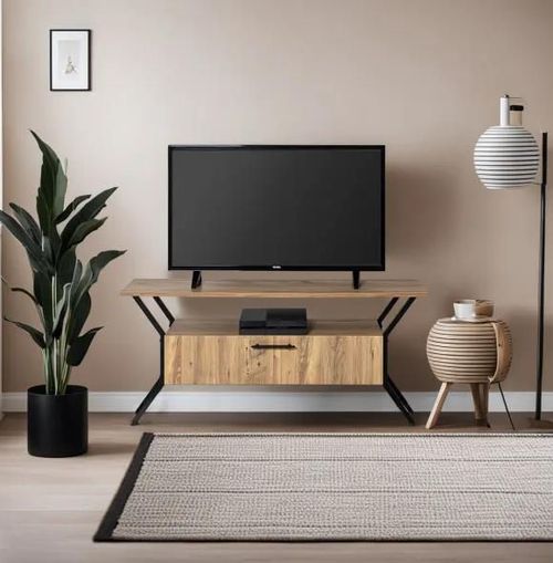 купить Тумба напольная для TV Trendy Tarz Nuc, 124x54x35cm (GTR000232) в Кишинёве 