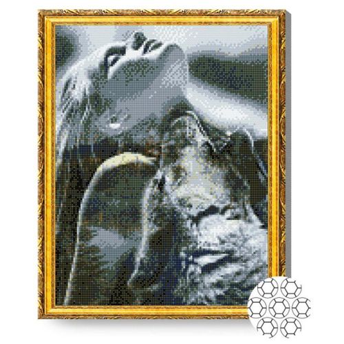 cumpără Tablou pe numere Art Gallery GA86549 Mozaic cu diamante 40x50cm Ea este lupoaica în Chișinău 