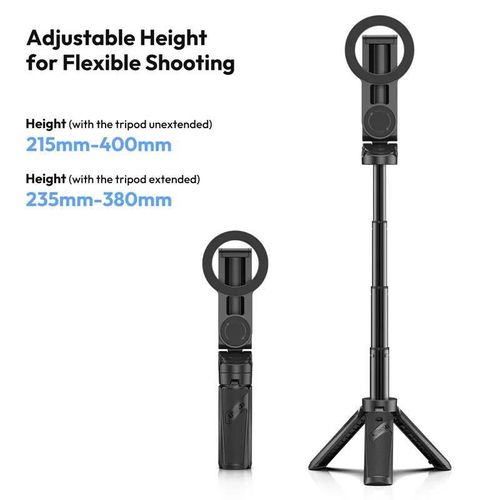 купить Штатив Ulanzi JJ03 3-in-1 Magnetic Phone Tripod with Remote Control(Black) в Кишинёве 