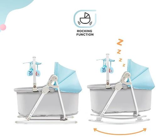 купить Детское кресло-качалка KinderKraft 5в1 Unimo Light Blue/Gray в Кишинёве 