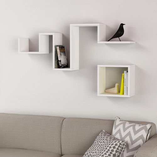 купить Полка декоративная Trendy Urmeaza-Alb 116x45x20cm (GTR005369) в Кишинёве 