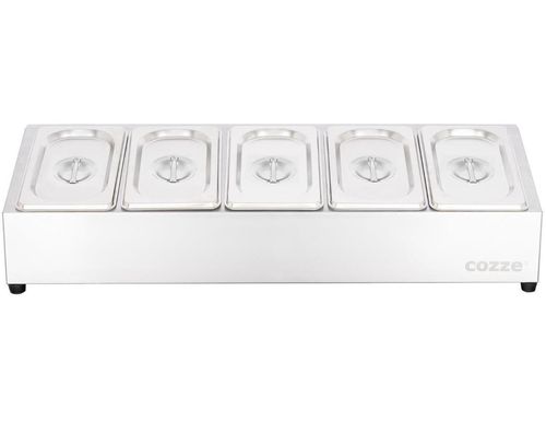 купить Оборудование кухонное профессиональное Cozze 90325 statie topping Topping Station 5 Compartimente в Кишинёве 