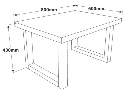 купить Журнальный столик Trendy MN02-BA 80x43x60cm в Кишинёве 