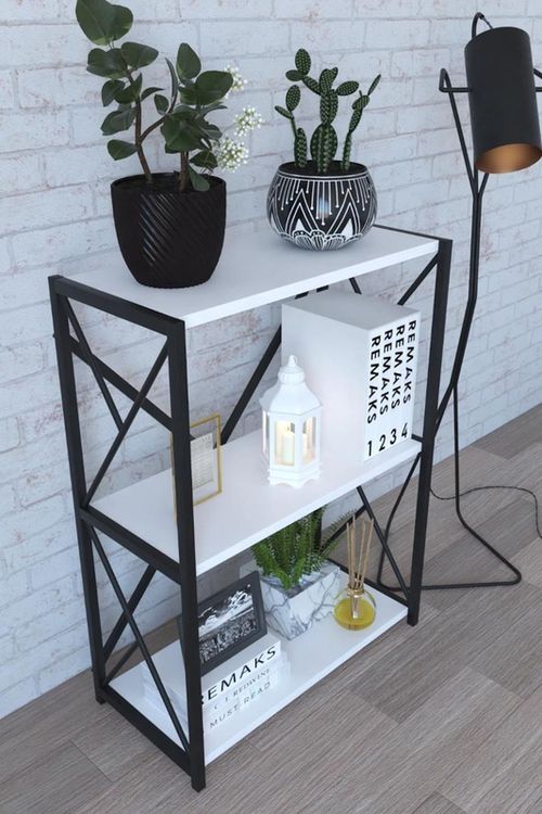 купить Стеллаж Remaks 3 Shelf Metal White в Кишинёве 