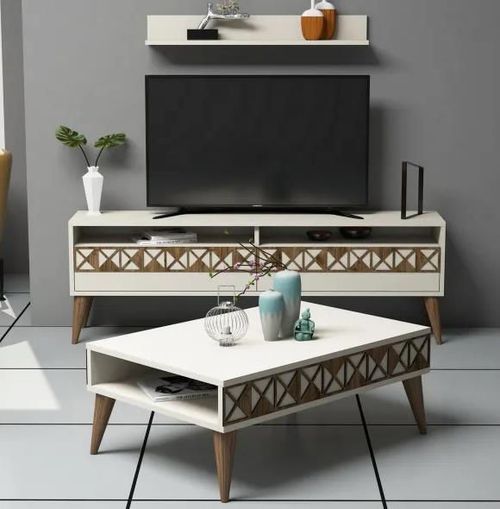 купить Стенка Trendy Linie кремовая (комплект мебели для столовой) (GTR001244) в Кишинёве 