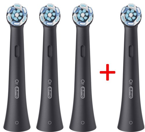 купить Сменная насадка для электрических зубных щеток Oral-B 5986 iO Ultimate Clean Black 3+1 в Кишинёве 