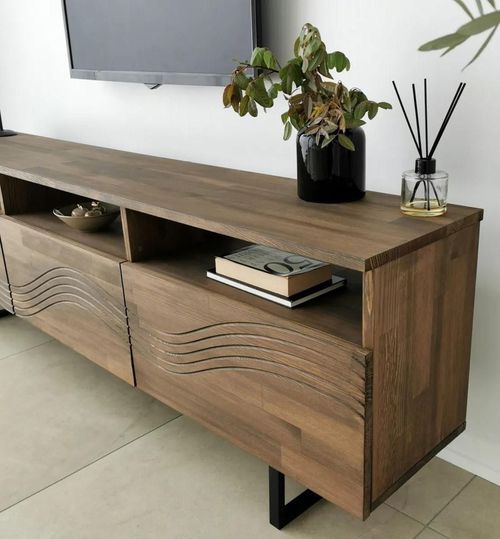 cumpără Comodă TV Trendy Onda, Nuc 170x40x30cm în Chișinău 