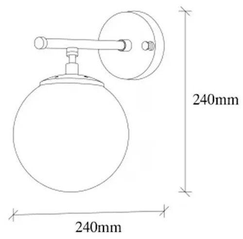 cumpără Candelabru de perete Trendy Lampa de perete Icre-10720 15x24x24cm în Chișinău 