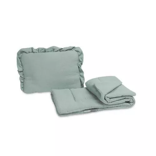 cumpără Lenjerie de pat pentru copii Sensillo 45011 Комплект постели в коляску муслин Khaki în Chișinău 