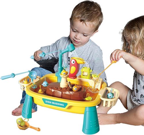 купить Игрушка для песочницы Hoogar HG14880123 Electric Circulating Dishwasher&Fishing в Кишинёве 