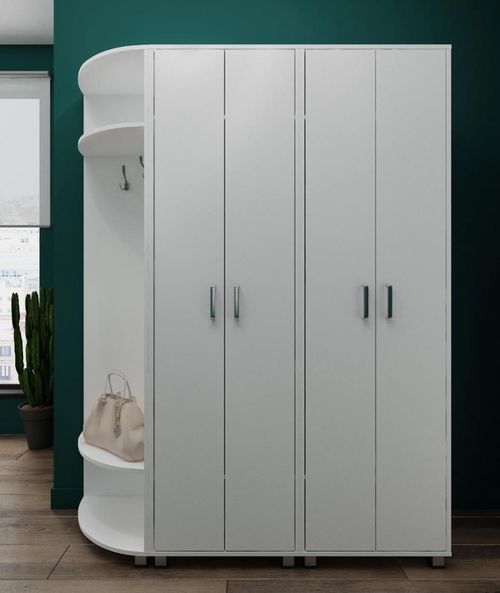 cumpără Mobilă pentru antreu Fabrik Home Модуль 3 (600x2000x425) Белый ясень în Chișinău 